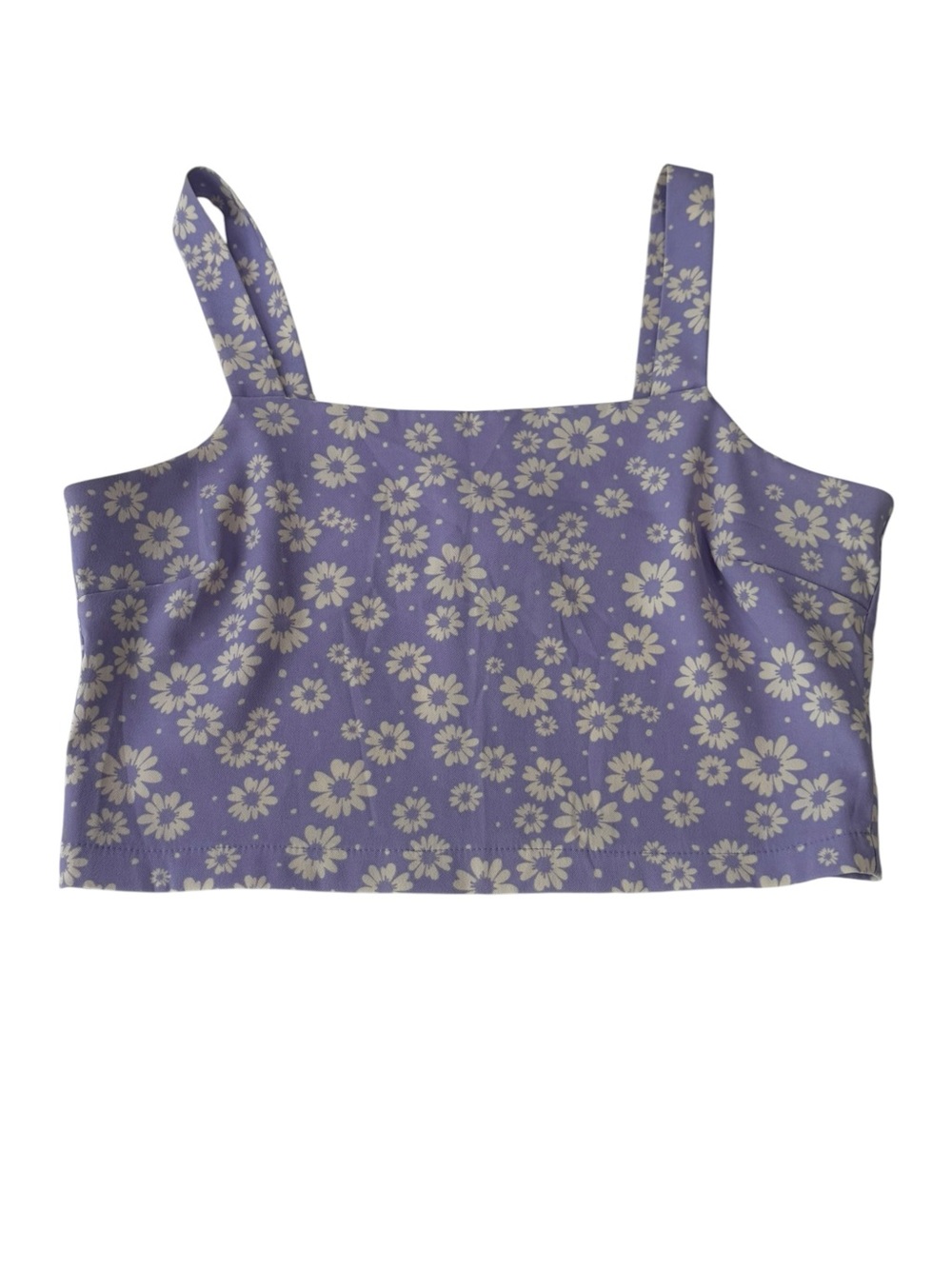 Altar'd State Lavender Floral Square Crop Tank Size Medium Daisy’s 90s